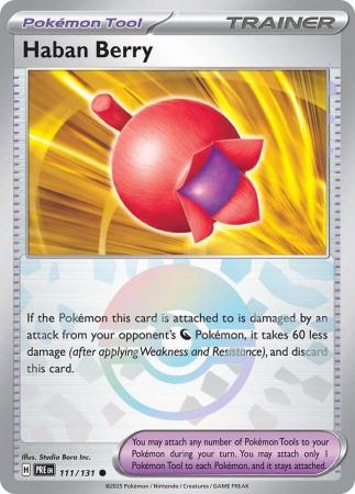 Prismatic Evolutions - 111/131 - Haban Berry - Poké Ball Reverse Holo