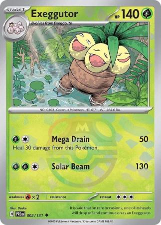 Prismatic Evolutions - 002/131 - Exeggutor - Master Ball Reverse Holo