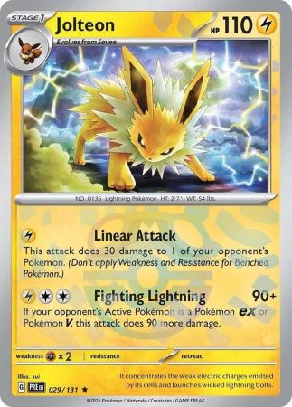Prismatic Evolutions - 029/131 - Jolteon - Master Ball Reverse Holo