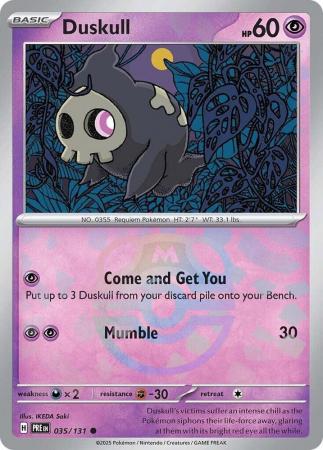 Prismatic Evolutions - 035/131 - Duskull - Master Ball Reverse Holo