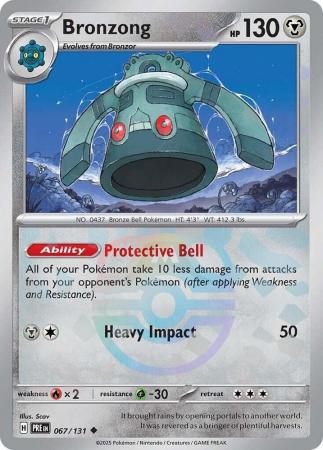 Prismatic Evolutions - 067/131 - Bronzong - Master Ball Reverse Holo