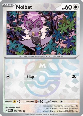 Prismatic Evolutions - 090/131 - Noibat - Master Ball Reverse Holo