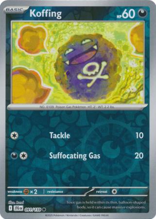 Journey Together - 091/159 - Koffing - Reverse Holo