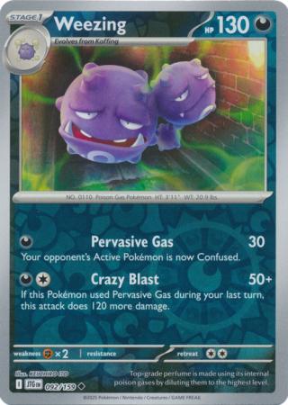 Journey Together - 092/159 - Weezing - Reverse Holo