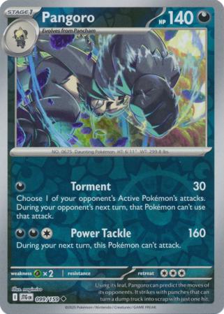Journey Together - 099/159 - Pangoro - Reverse Holo
