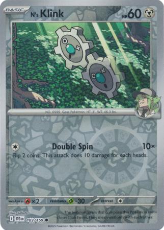 Journey Together - 103/159 - N's Klink - Reverse Holo