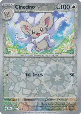 Journey Together - 126/159 - Cinccino - Reverse Holo