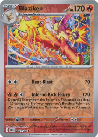 Destined Rivals - 042/182 - Blaziken - Reverse Holo