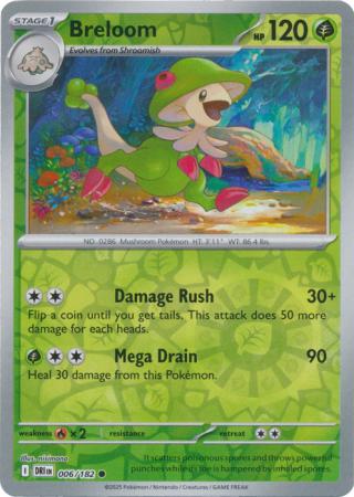 Destined Rivals - 006/182 - Breloom - Reverse Holo