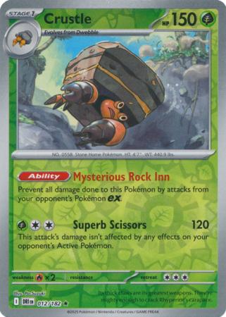 Destined Rivals - 012/182 - Crustle - Reverse Holo