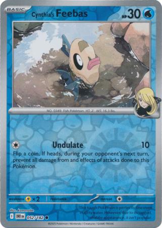 Destined Rivals - 052/182 - Cynthia's Feebas - Reverse Holo