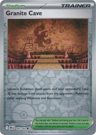 Destined Rivals - 166/182 - Granite Cave - Reverse Holo