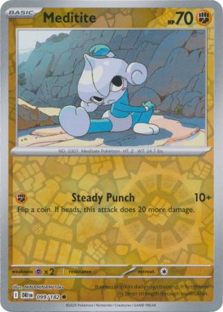 Destined Rivals - 099/182 - Meditite - Reverse Holo