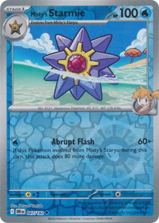 Destined Rivals - 047/182 - Misty's Starmie - Reverse Holo