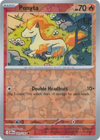 Destined Rivals - 029/182 - Ponyta - Reverse Holo