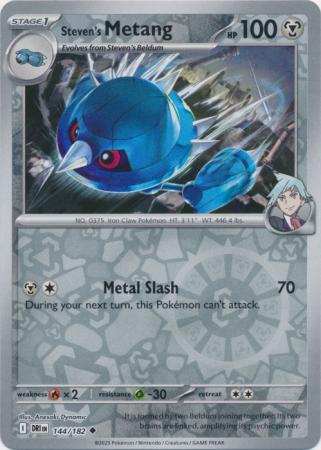 Destined Rivals - 144/182 - Steven's Metang - Reverse Holo