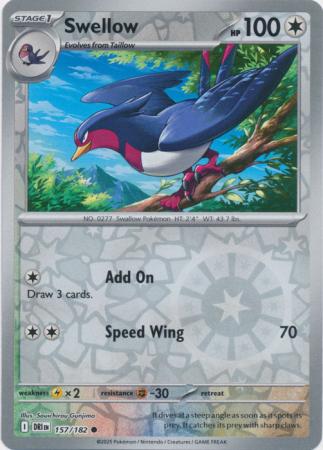 Destined Rivals - 157/182 - Swellow - Reverse Holo
