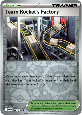 Destined Rivals - 173/182 - Team Rocket's Factory - Reverse Holo
