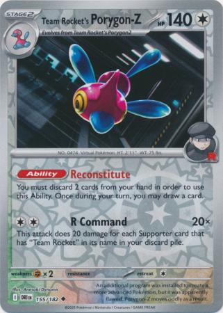 Destined Rivals - 155/182 - Team Rocket’s Porygon-Z - Reverse Holo