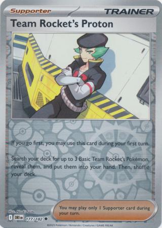 Destined Rivals - 177/182 - Team Rocket’s Proton - Reverse Holo