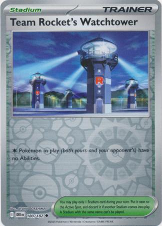Destined Rivals - 180/182 - Team Rocket's Watchtower - Reverse Holo