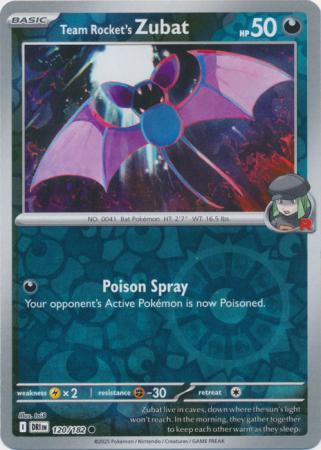 Destined Rivals - 120/182 - Team Rocket’s Zubat - Reverse Holo