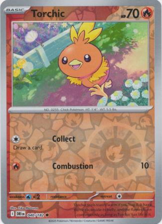 Destined Rivals - 040/182 - Torchic - Reverse Holo