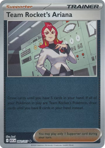 Ascended Heroes - 202/217 - Team Rocket's Ariana - Reverse Holo
