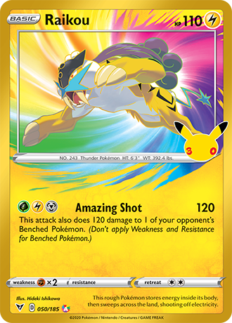 30th Celebration - 050/185 - Raikou - Classic Collection