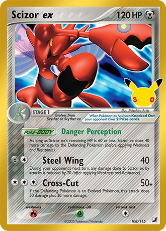 30th Celebration - 108/115 - Scizor ex - Classic Collection