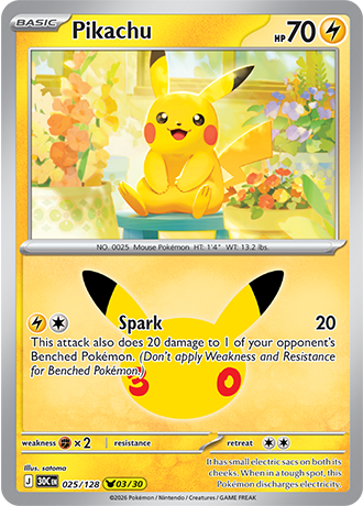 30th Celebration - 025/128 - Pikachu