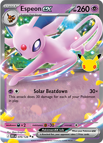 30th Celebration - 070/128 - Espeon ex