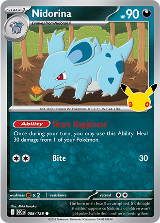 30th Celebration - 088/128 - Nidorina