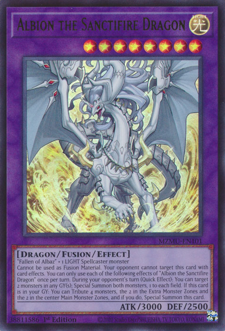 MZMU-EN101 - Albion the Sanctifire Dragon