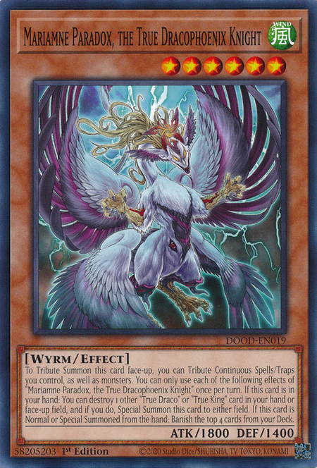 DOOD-EN019 - Mariamne Paradox, the True Dracophoenix Knight
