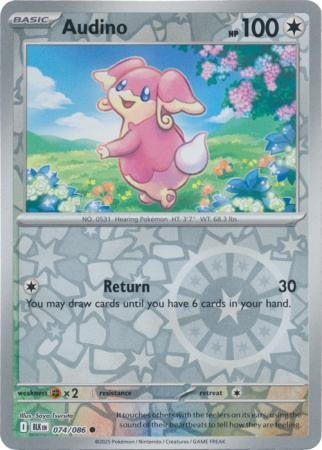 Black Bolt - 074/086 - Audino - Reverse Holo