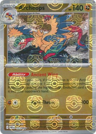 White Flare - 051/086 - Archeops - Master Ball Reverse Holo