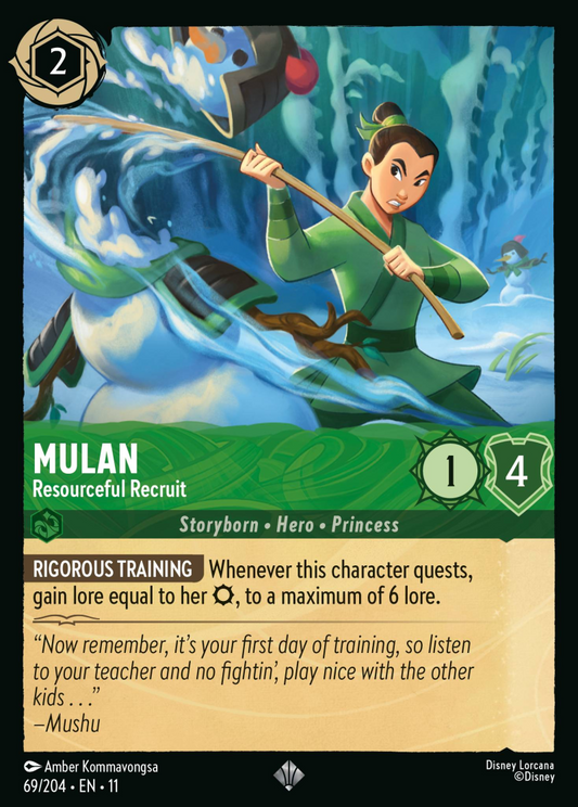 Winterspell - 069/204 - Mulan - Resourceful Recruit