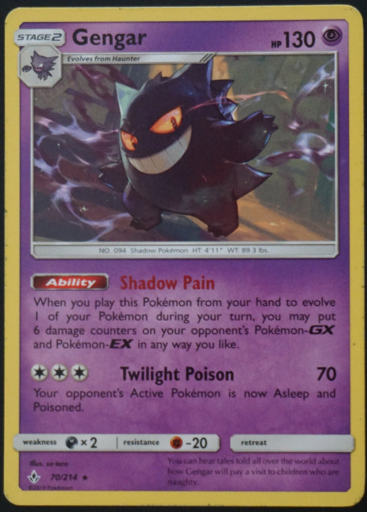 Unbroken Bonds - 70/214 - Gengar (Excellent)