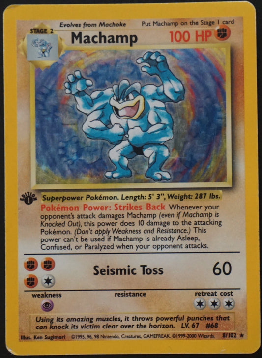 Base Set - 8/102 - Machamp (Played)
