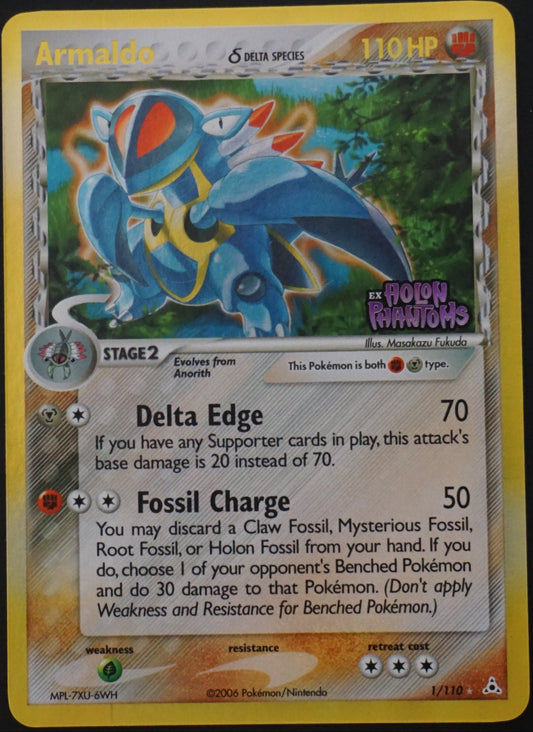 EX Holon Phantoms - 1/110 - Armaldo δ Delta Species (Excellent)