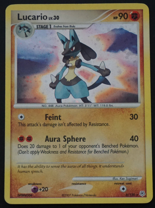 Diamond & Pearl - 6/130 - Lucario lv.30 (Excellent)
