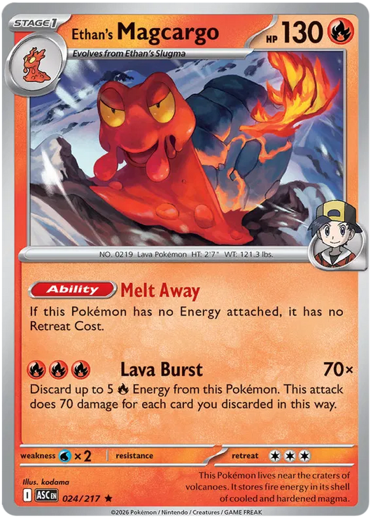 Ascended Heroes - 024/217 - Ethan's Magcargo - Holo