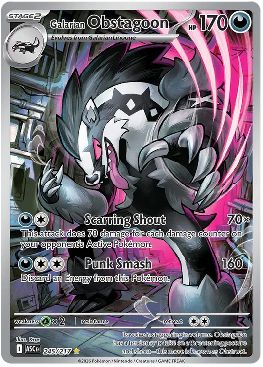 Ascended Heroes - 245/217 - Galarian Obstagoon