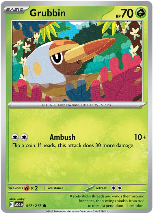 Ascended Heroes - 017/217 - Grubbin