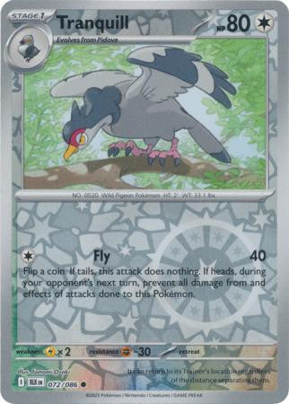 Black Bolt - 072/086 - Tranquill - Reverse Holo