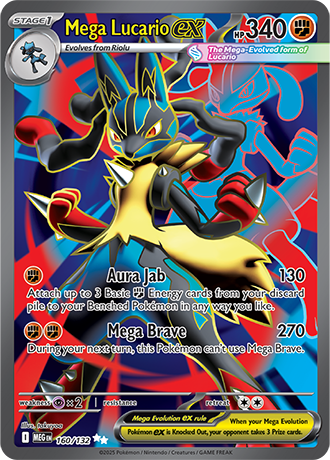 Mega Evolution - 160/132 - Mega Lucario ex