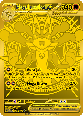 Mega Evolution - 188/132 - Mega Lucario ex