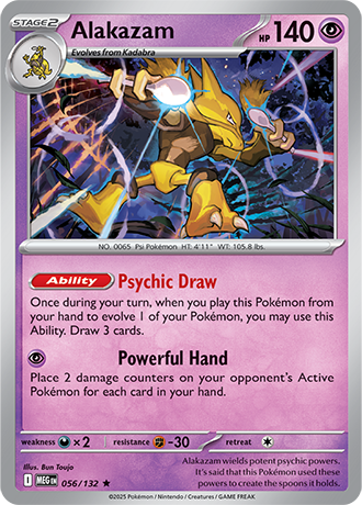 Mega Evolution - 056/132 - Alakazam - Holo