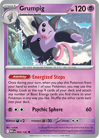 Mega Evolution - 063/132 - Grumpig